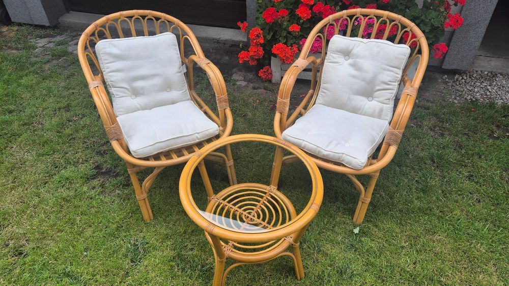 Komplet mebli rattanowych BOHO