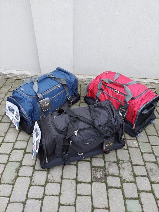 Велика сумка на колесах Розмір L AIRTEX 819 Франція валізи чемоданы