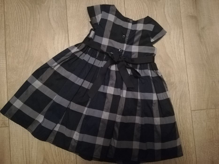 Granatowa sukienka świąteczna Jasper Conran 80 cm 9-12 miesięcy