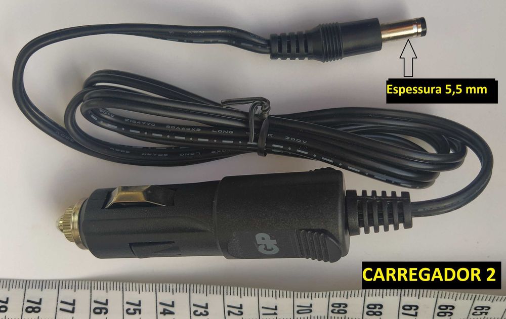 Carregadores – Isqueiro do Automóvel- Vários