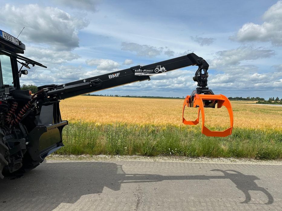 Chwytak do zrywki drewna BMF Przyczepa Leśna Zuraw Teleskop na TUZa