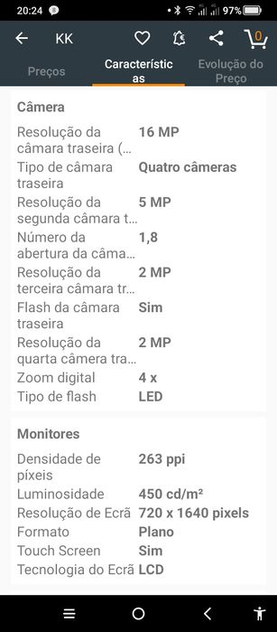 Smartphone TCL20 SE