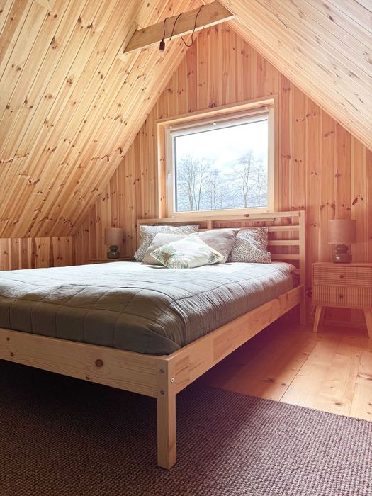 Wynajmę domek nad jeziorem z balią i kominkiem