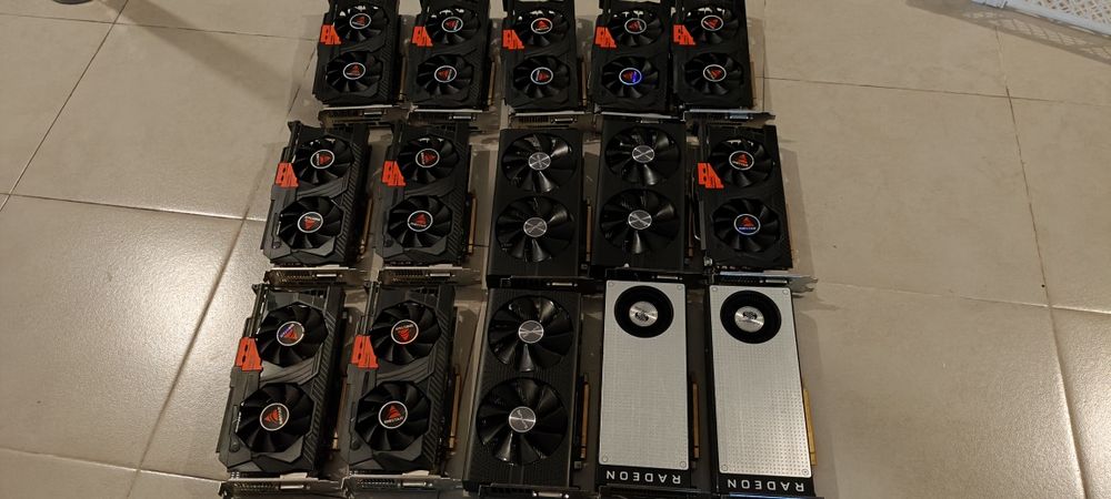 AMD Graphics Cards 11 – RX 570 8 GB and 5 – Radeon 470 4 GB64739579441411121