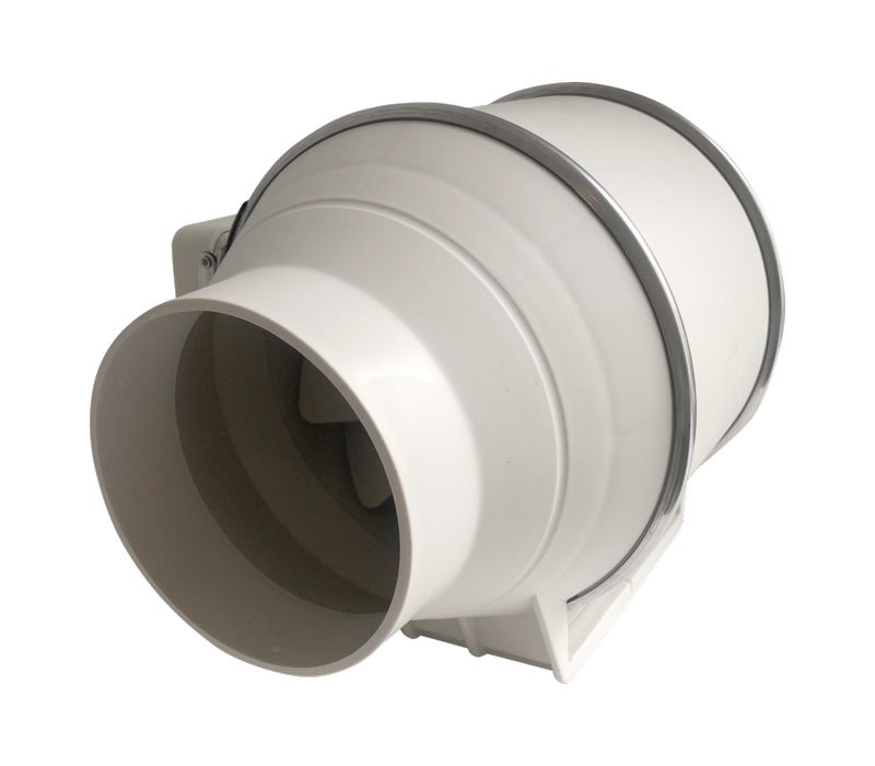 Wentylator kanałowy liniowy plastikowy 125 mm  cichy i wydajny