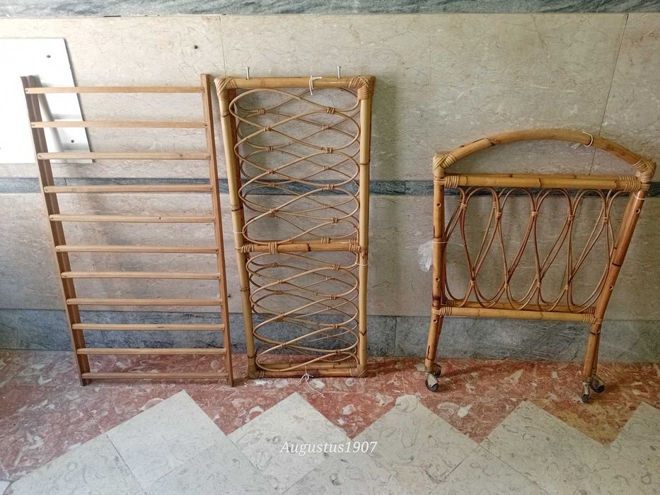 Cama de Bamboo e pinho pra criança