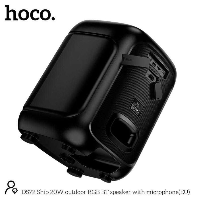 Портативная колонка караоке беспроводной микрофон 8" 20 Вт HOCO DS72