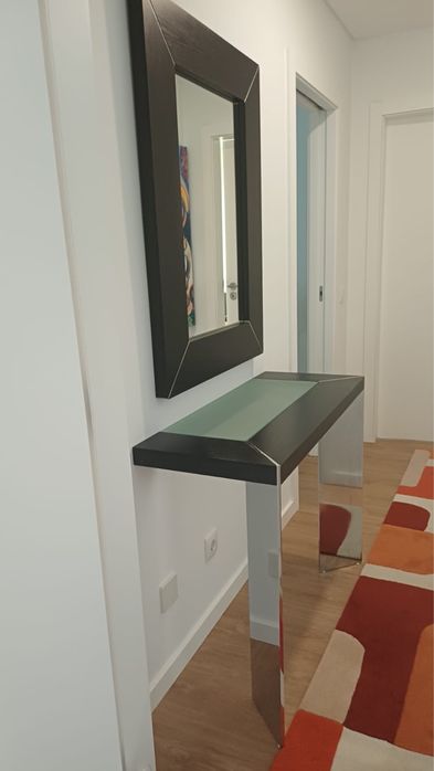 Consola com Espelho preta