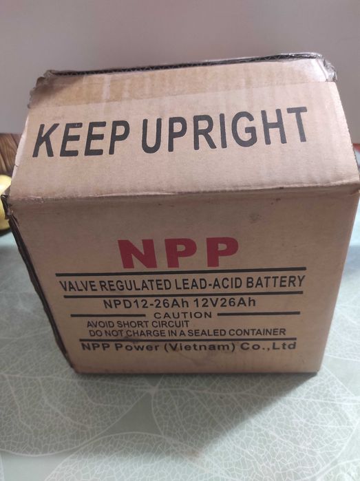 Акумулятор AGM 12V 26Ah для ДБЖ