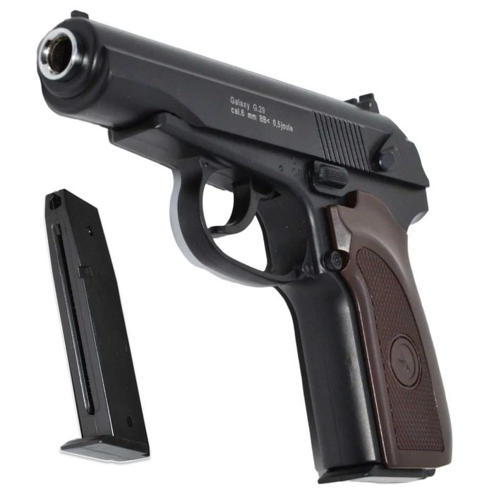 Пістолет на кульках Макарова ПМ Galaxy Металевий дитячий іграшковий