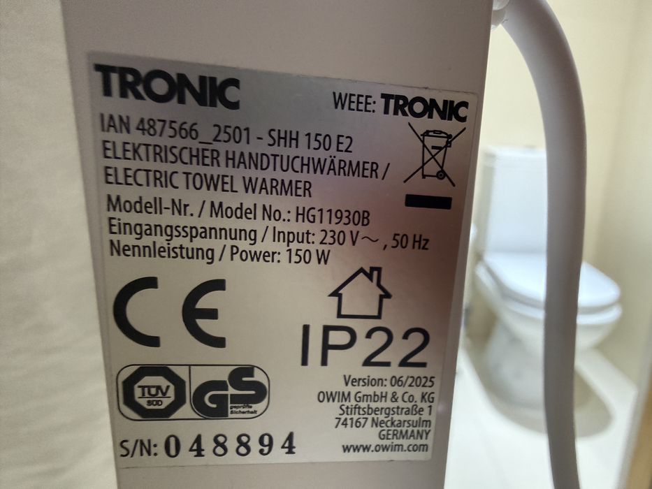 Vendo Toalheiro eléctrico