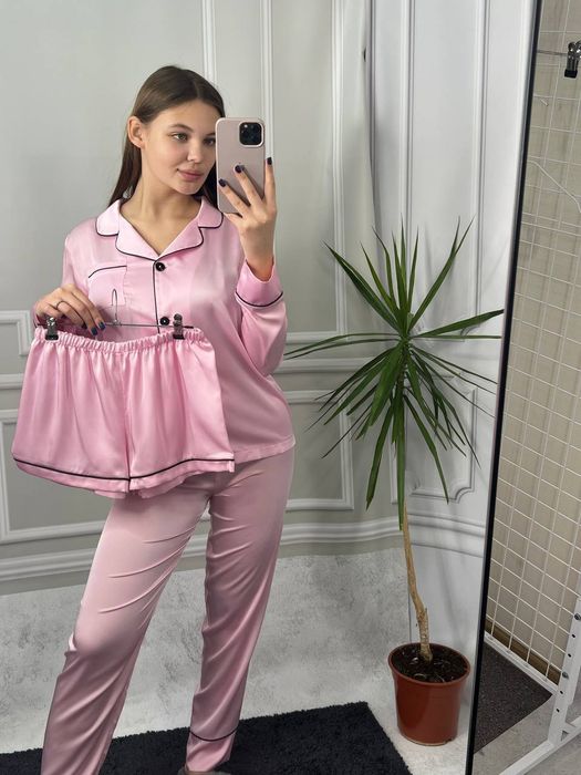 Жіноча піжама, Шовкова піжама , піжама на подарунок, Домашній костюм т