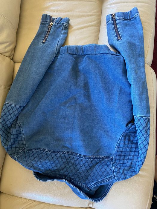 Kurtka typu jeans bomberka jesienna dzinsowa