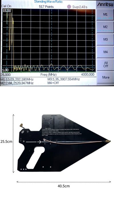 TinySA Ultra + 5.3-7.3 GHz аналізатор 4" дюйми 100KHz - 12 ГГц генерат