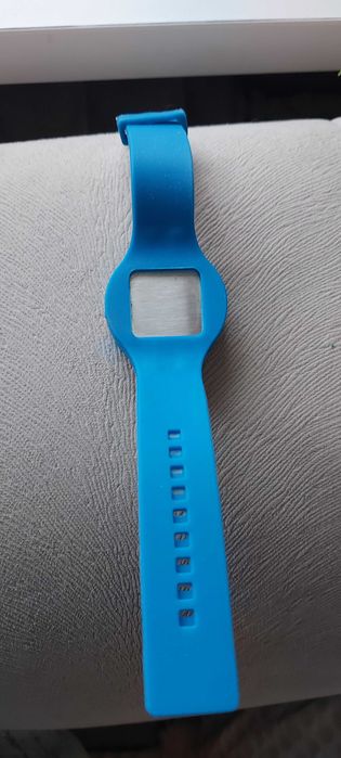 Zegarek damski sportowy niebieski gumowy.