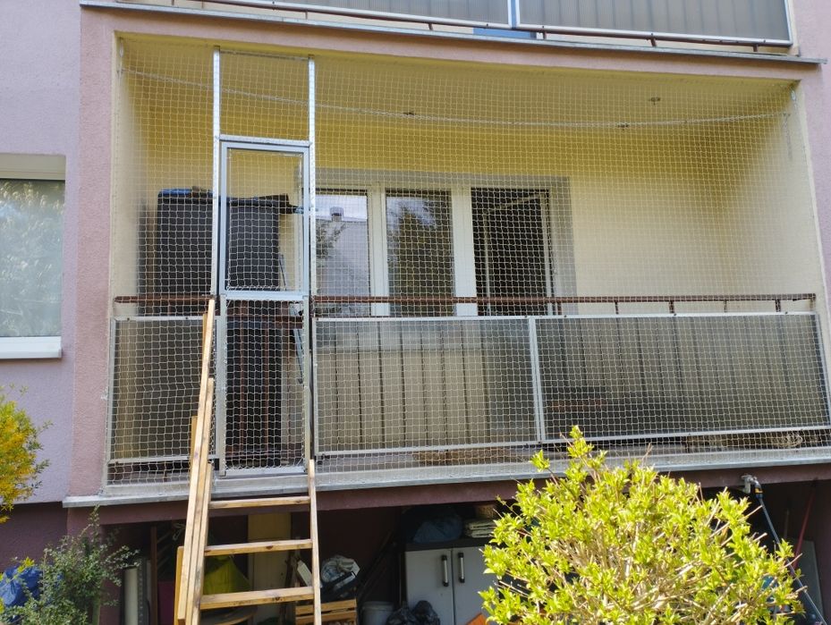 Montaż siatki na balkon dla kota/przeciw ptakom. W MAX 5 DNI ROBOCZYCH