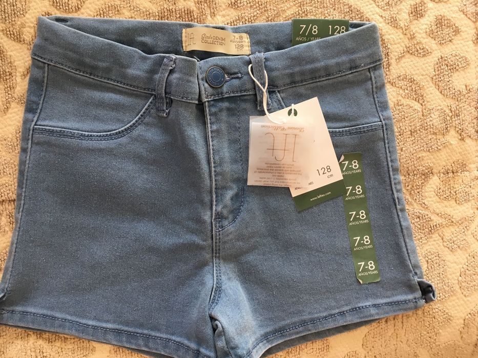 Calções ganga menina