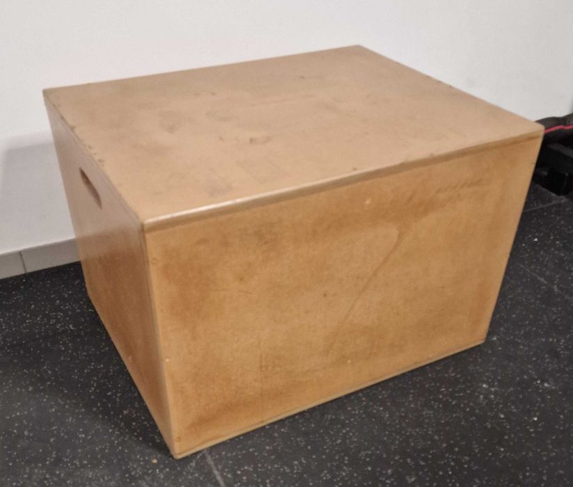 Box Jump / Caixa Pliométrica em Madeira Maciça – 50/60/75 cm – CrossFit e Treino Funcional