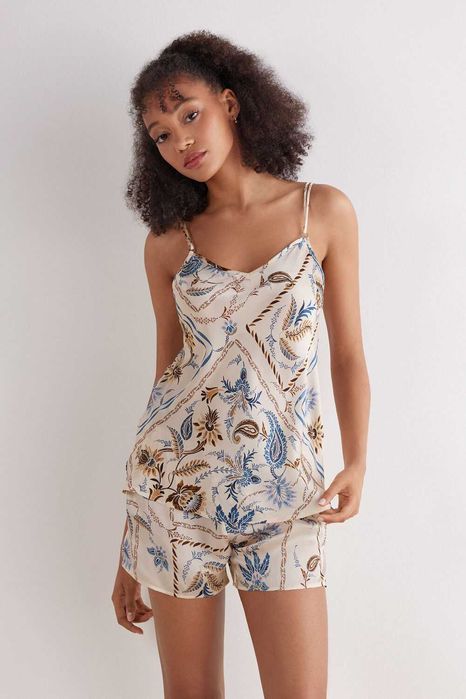 Жіночий нічний спальний комплект, піжама, 100% шовк Intimissimi, нові колекції