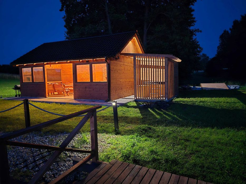 Całoroczny Domek z Jacuzzi,Sauną i Stawem
