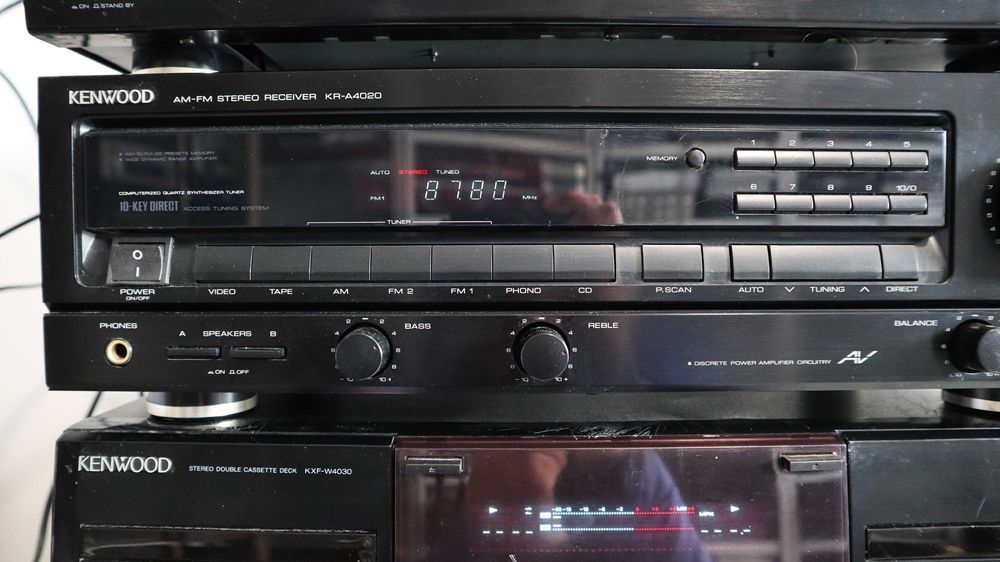 Стойка Kenwood KR-A 4020 дека KENWOOD KXF-W4030 проигрыватель DP-1050