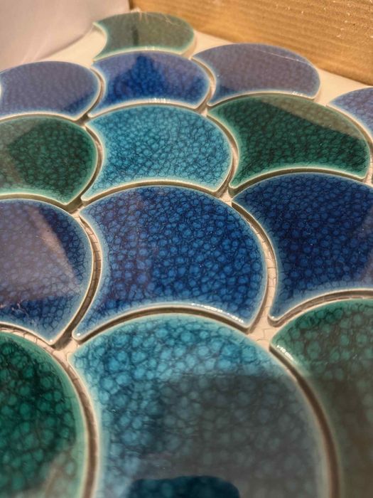 Płytka Flabellum Sea Mix Połysk Raw Decor mozaika 5 arkuszy