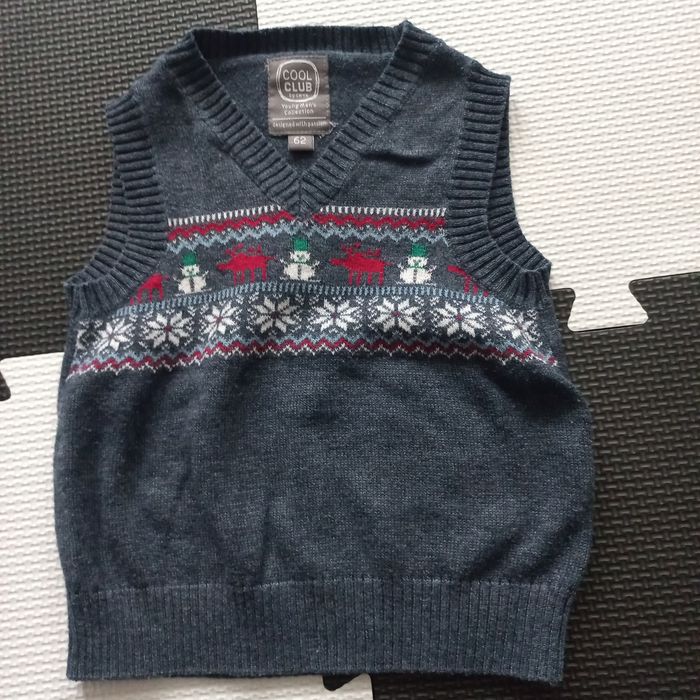 Kamizelka, bezrękawnik niemowlęcy rozm. 62