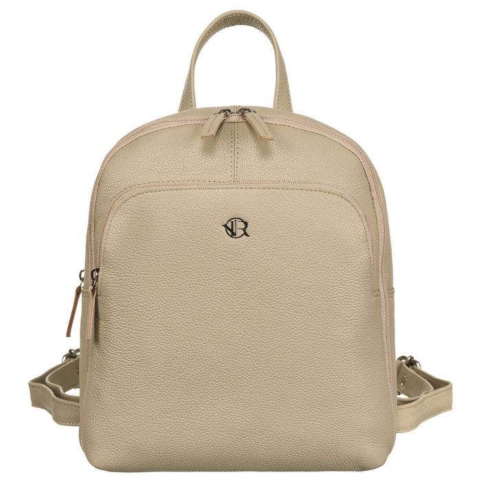 Plecak Damski ROVICKY Skórzany Klasyczny Mały Miejski Beżowy PLECACZEK