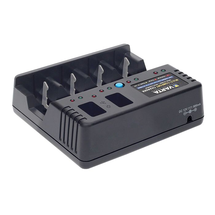 Carregador universal VARTA 57040 Multi Comfort Charger – AA / AAA / C / D / 9V – Ni-MH / Ni-Cd – Testado