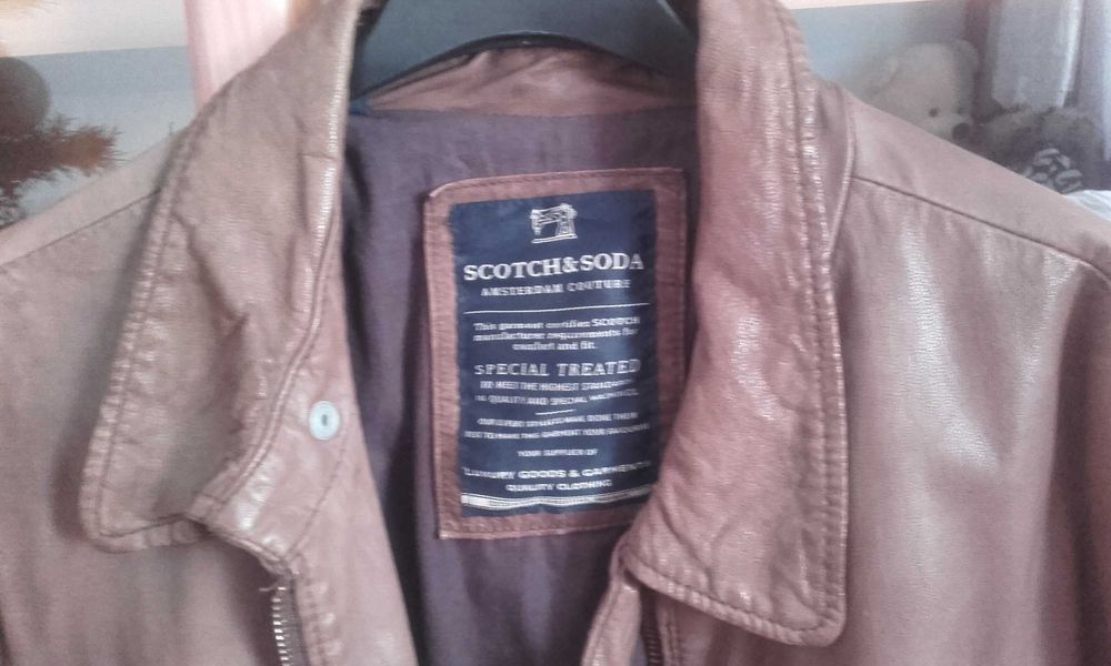 Kurtka skorzana męska