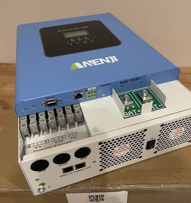 Гібридний інвертор Anenji 6.2kW 48V PL (Паралельне до 12 шт, 1/3 Фази)