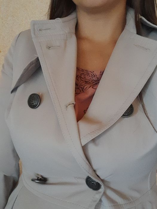 Тренч укорочений тепла весна/осінь