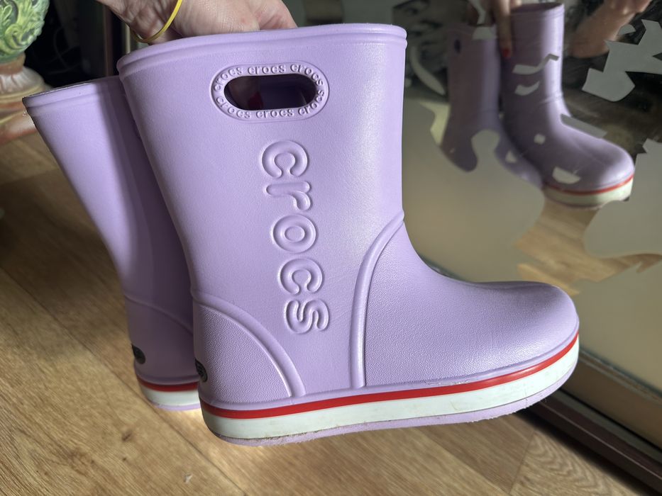 Фиолетовые кроксы оригинал резиновые сапоги 37р