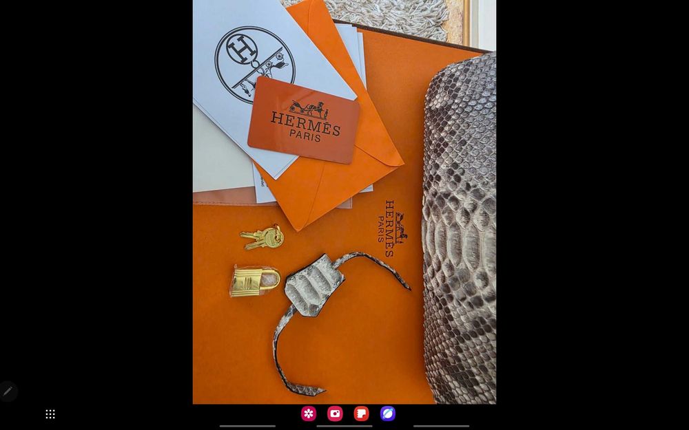 Сумка биркин HERMÈS питон