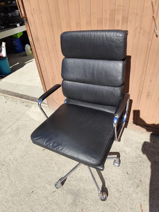 Fotel krzesło biurowe Vitra ea 219 skóra
