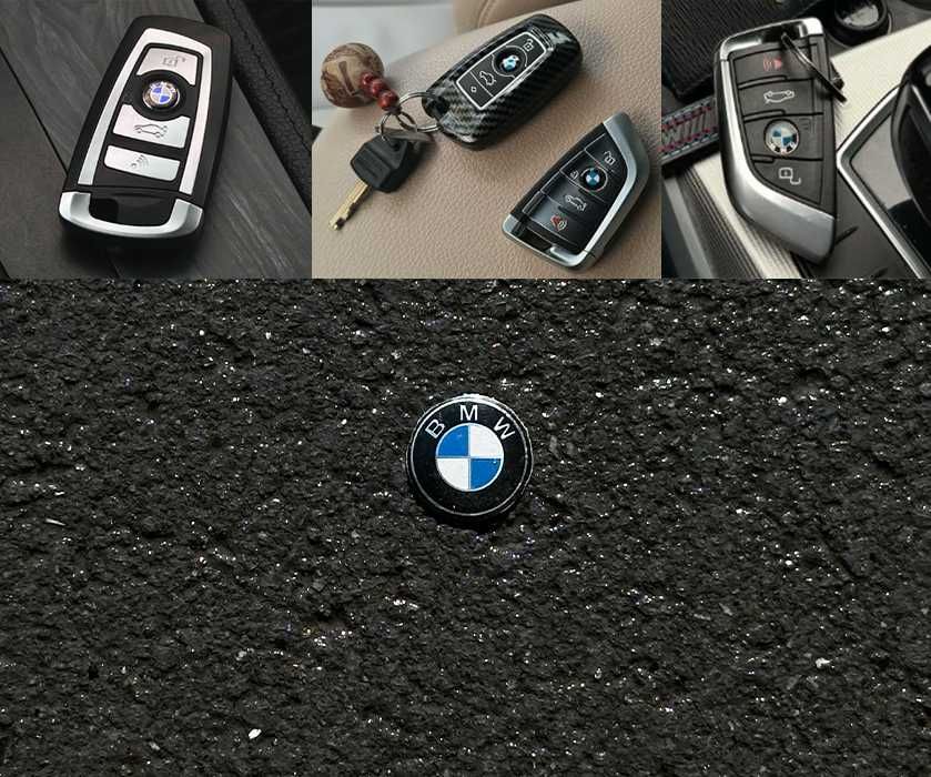 Наклейка на ключи BMW (11 мм) E38 E39 E46 Е53 Е60 Е70 F10 БМВ металл