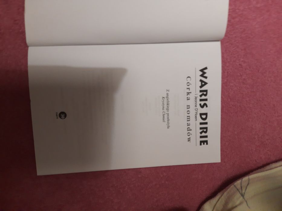 Książka  Waris Dirie,i Jeanne D'Haem.CÓRKANOMADÓW