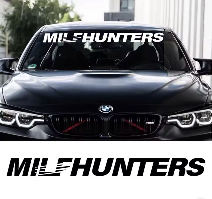 Milfhunters наклейка на авто мото