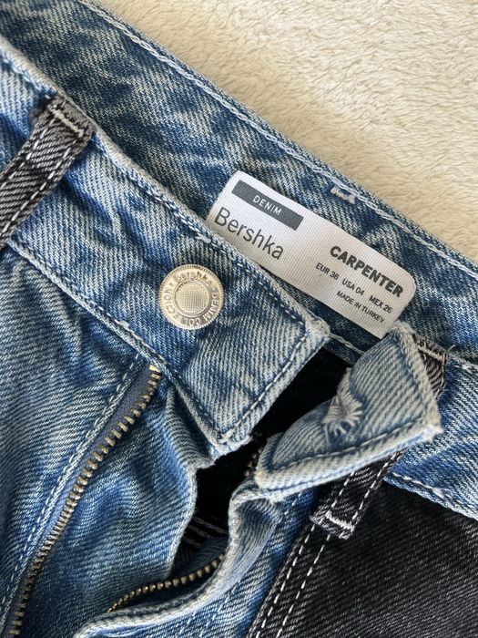 Джинси bershka і carpenter прямого крою straight wide leg прямі