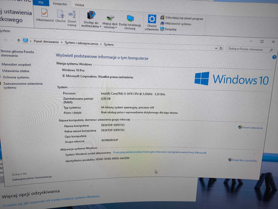 Komputer i5 3470, 8GB tam, dysk ssd