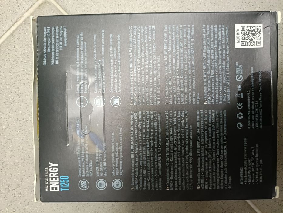 Sintonizador PC Mini DVB-T USB