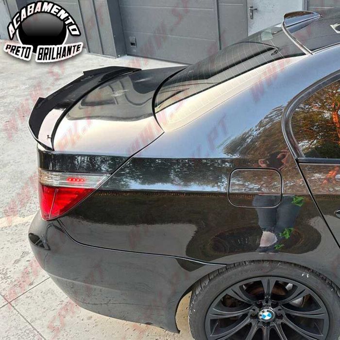 Spoiler / Aileron Traseiro - BMW E60 (03-10) Look PSM Preto Brilhante
