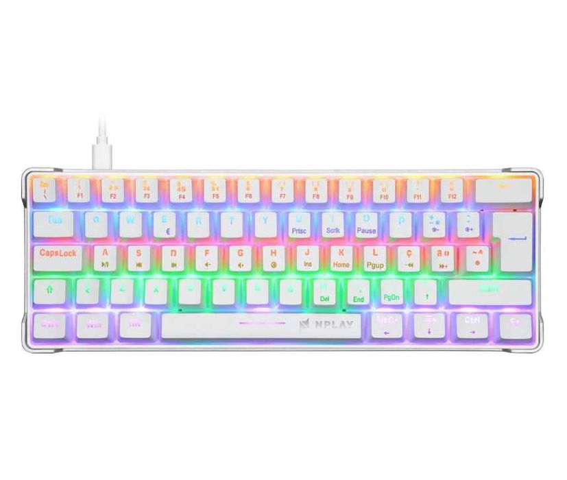 Mini Teclado Gaming N'PLAY Conquer 3.0 (Branco)