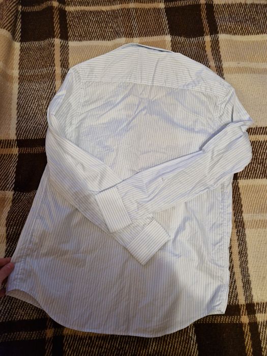 Чоловіча сорочка Zara, slim fit розмір S, 100% бавовна