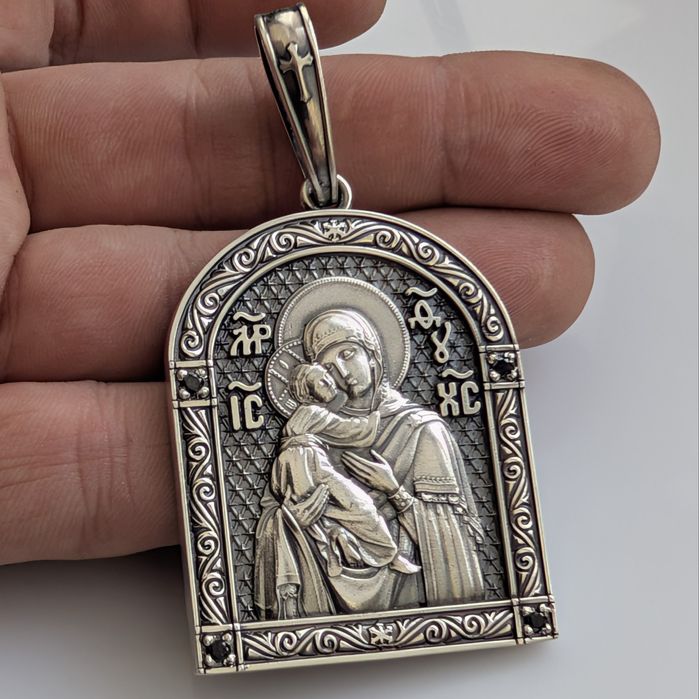 Срібна ладанка 40грам кулон серебряная срібло серебро Богородиця ікона