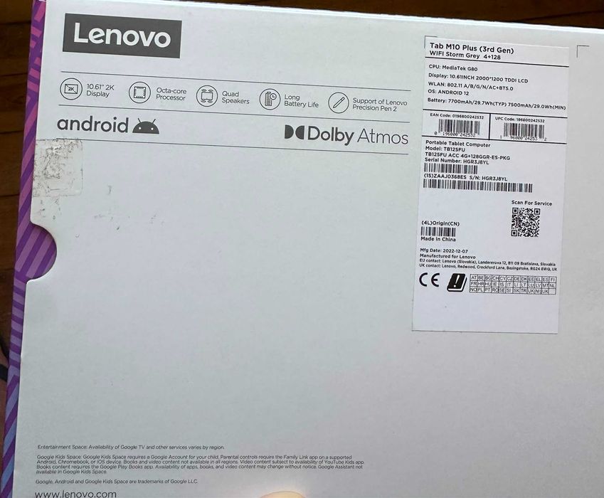 Tablet Lenovo M10 Plus 3ª Geração + Capa Proteção + Precision Pen 2
