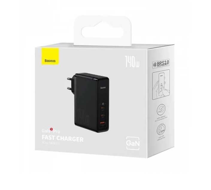 Сетевое зарядное устройство Baseus GaN5 Pro Fast Charger 2C+U 140W