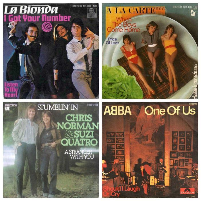 LP 7"Aneka,Aha,Scotch,Fancy,Sabrina,Chris Norman,Arabesque,Gilla vol.1
