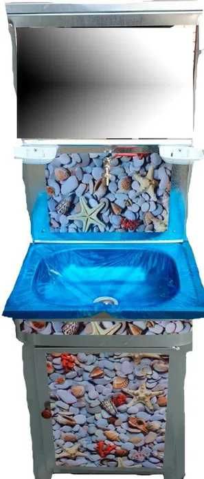 Умывальник дачный "Мойдодыр",мойка нержавейка,стандарт +