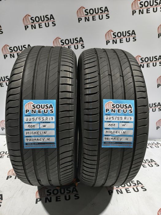 2 pneus semi novos 225-55R17 Michelin - Oferta dos Portes